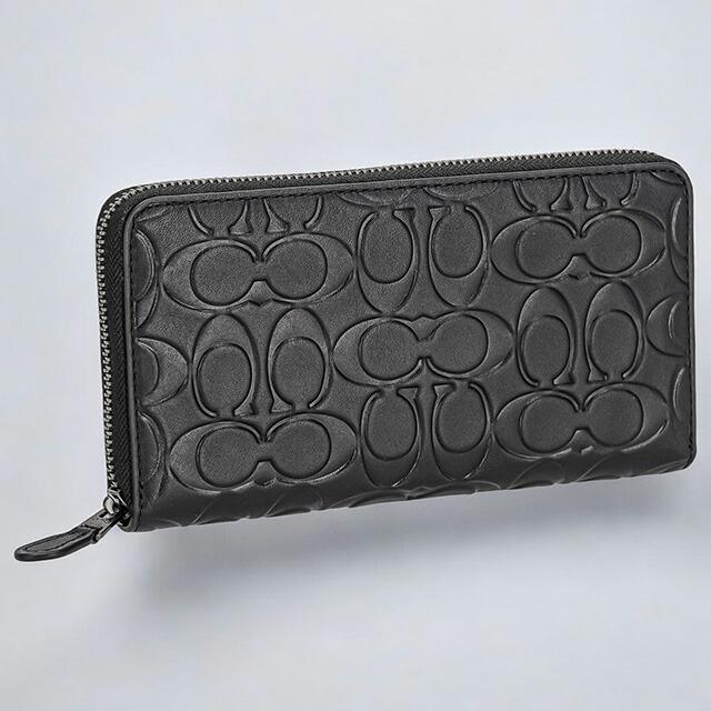 コーチ 長財布 メンズ レディース ブランド COACH シグネチャー CE551 QB BK ブラック ウォレット 高級 おしゃれ プレゼント 実用的 COACH（コーチ） 長財布 メンズ レディース ブランド シグネチャー