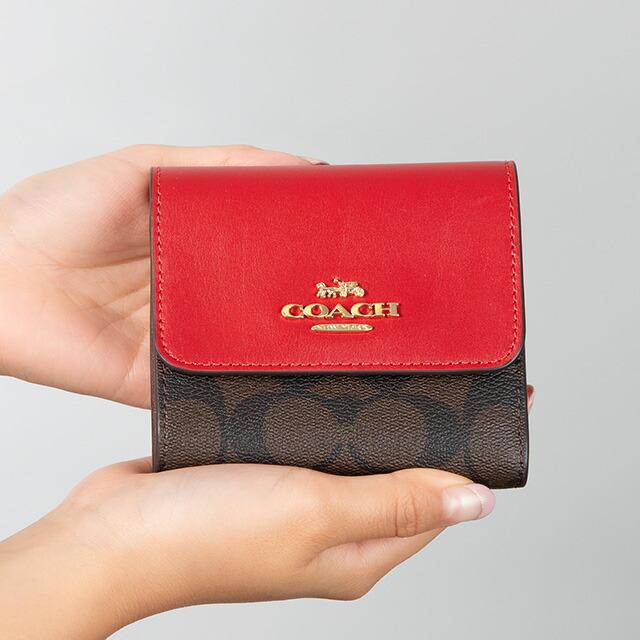COACH（コーチ） 三つ折り財布 レディース ブランド シグネチャー