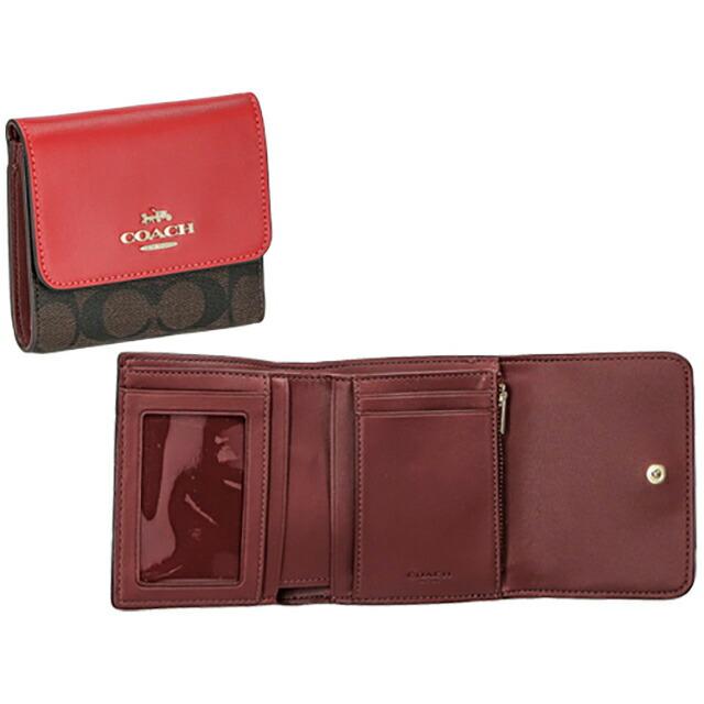 【国内即発】コーチ 折り財布 CE930 IMRVQ COACH コーチ 三つ折り財布 レディース ブランド シグネチャー