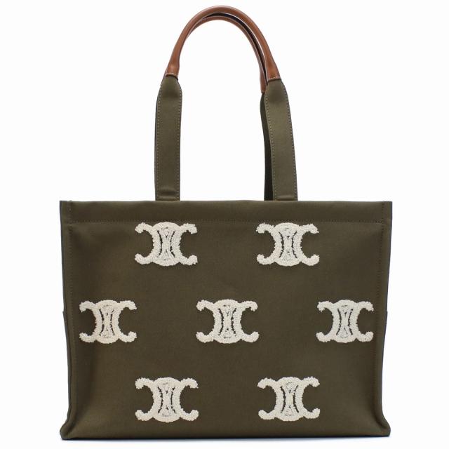 セリーヌ CELINE ブラウン トートバッグ CELINE セリーヌ マカダム トートバッグ ブラウン レディース