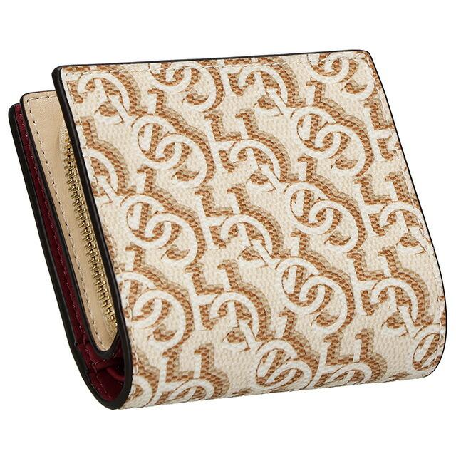 新品　COACH コーチ　二つ折り財布　レディース ホワイト ブラウン チェック COACH（コーチ） 二つ折り財布 レディース ブランド シグネチャー