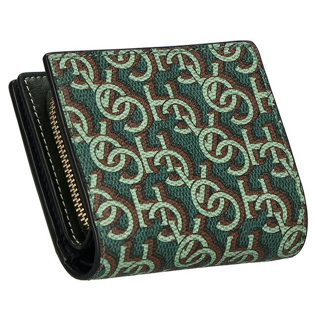 ★ COACH コーチ　522 二つ折り財布 シグネチャー グリーン COACH（コーチ） 二つ折り財布 レディース ブランド シグネチャー