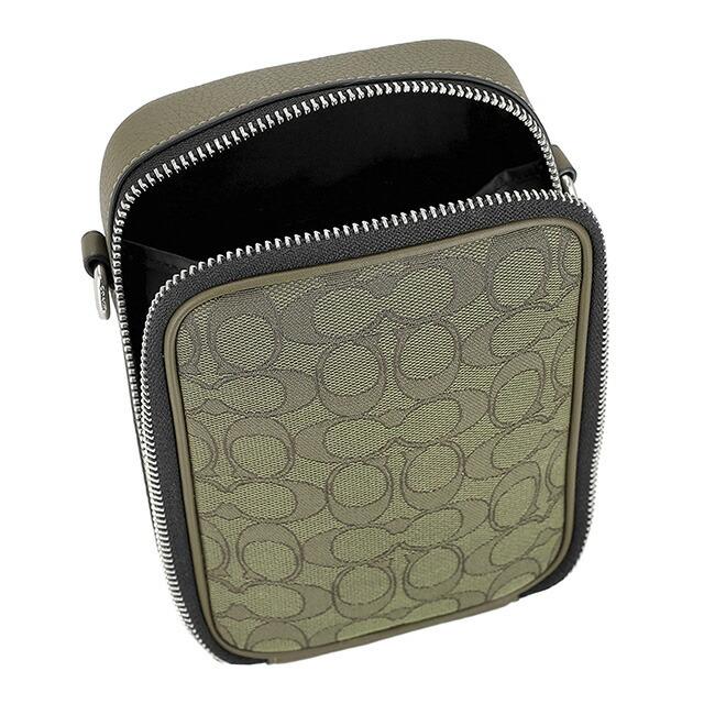 極美品✨コーチ　トラック　クロスボディ　メッセンジャーバッグ　レザー　オリーブ COACH（コーチ） ショルダーバッグ メッセンジャーバッグ メンズ CH097