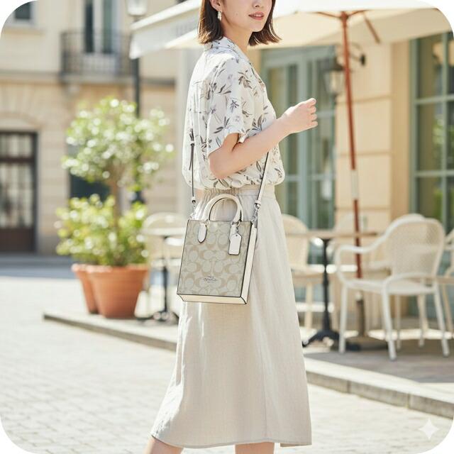 COACH（コーチ） ハンドバッグ 2way ショルダーバッグ 斜めがけ 