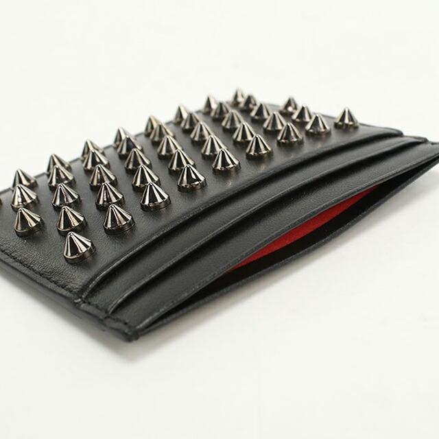 クリスチャン ルブタン カードケース レディース ブランド Christian Louboutin 3165043 ブラックの画像