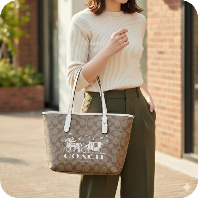 COACH（コーチ） トートバッグ 2way ショルダー レディース