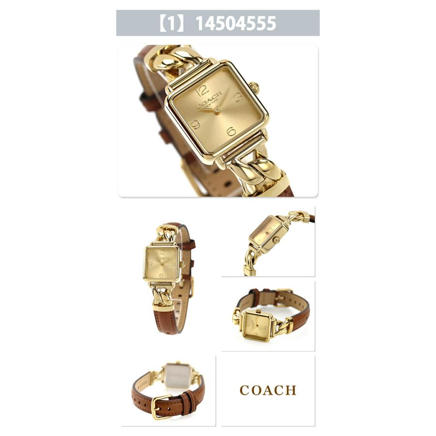 コーチ キャス クォーツ 電池式 腕時計 ブランド レディース COACH アナログ ゴールド ブラック 黒 選べるモデルの画像