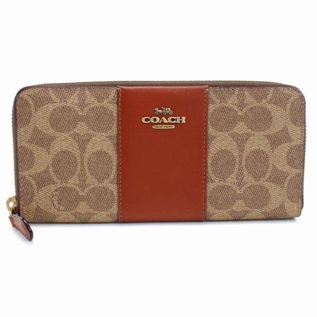 COACH ブラウンレザー長財布 ブラウン 【公式】COACH – コーチ 長財布 メンズ