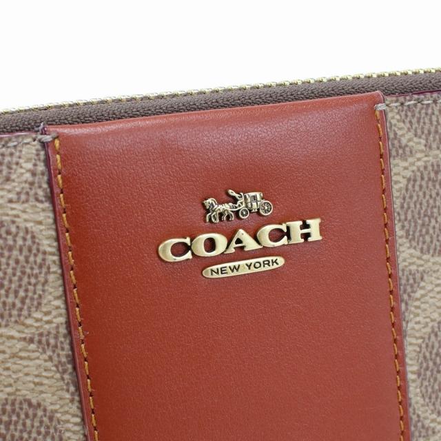 COACH（コーチ） ブランド 長財布 レディース ラウンドファスナー PVC