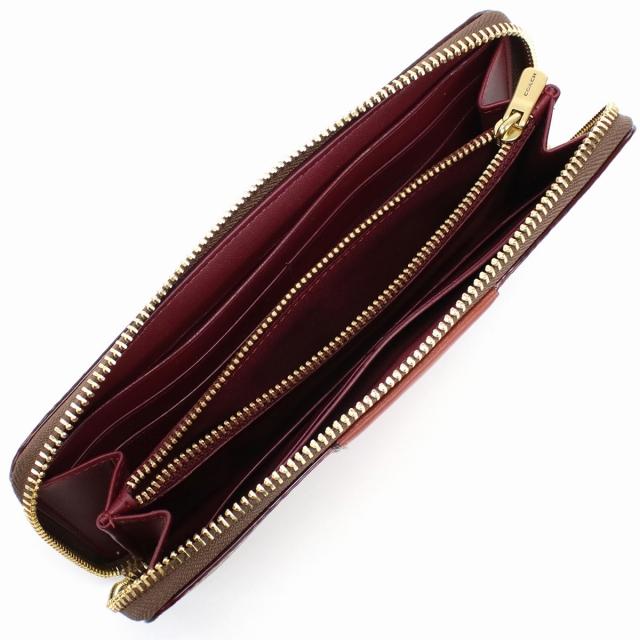 COACH（コーチ） ブランド 長財布 レディース ラウンドファスナー PVC