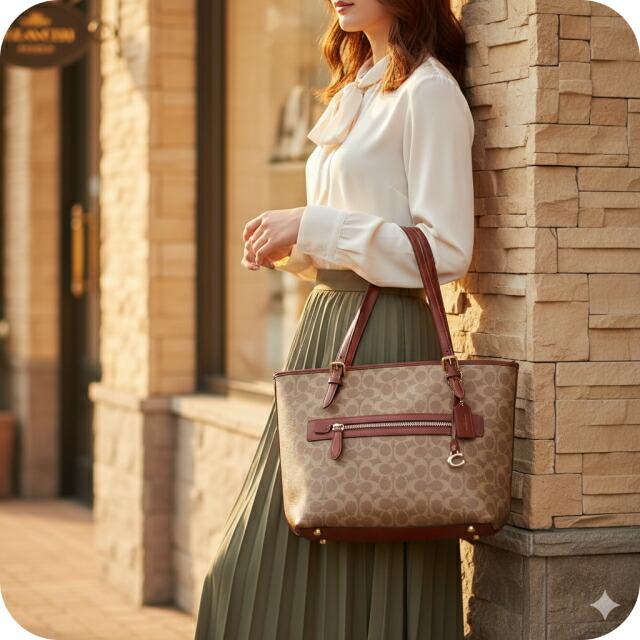 ジェラさん専用　未使用COACH 2つシグネチャートートバッグ ブラウン COACH（コーチ） ブランド トートバッグ レディース PVC カンボジア