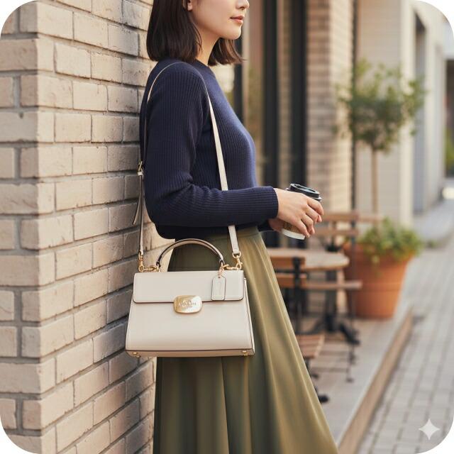 コーチ ハンドバッグ レディース ブランド COACH CP006 IMCHK チョーク 軽量 小さめ 手提げ 高級 おしゃれ プレゼント 女性 実用的 かわいい COACH（コーチ） ハンドバッグ レディース ブランド COACH CP006 IMCHK