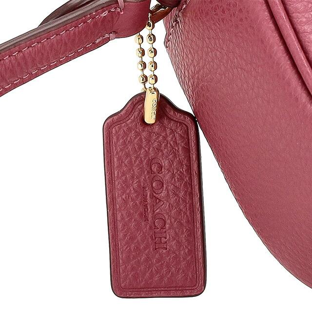 【美品】COACH（コーチ） レザーショルダーバッグ ピンク系 レディース 正規品 COACH（コーチ） 国内発送 バッグ レディース ショルダーバッグ レザー