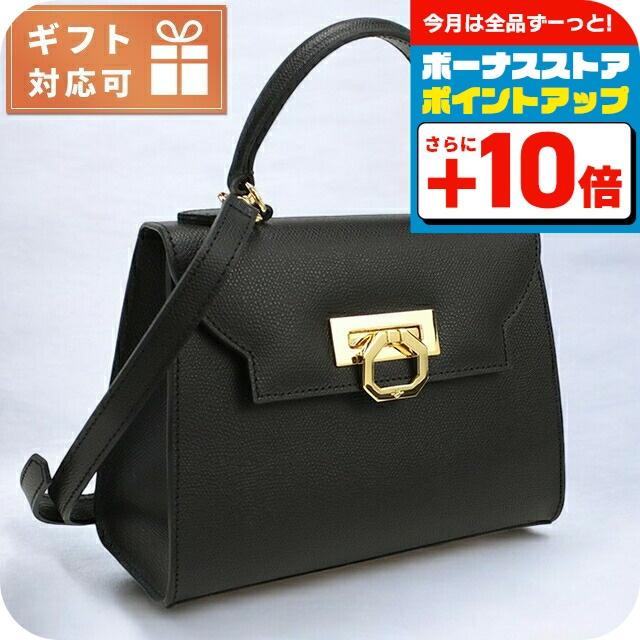 CARBOTTI ブラック レザー ハンドバッグ CARBOTTI カルボッティ ハンドバッグ レディース ブランド