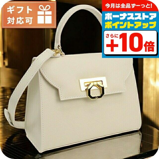 CARBOTTI ホワイトレザー ハンドバッグ CARBOTTI（カルボッティ） LOREN ショルダーバッグ クロスボディバッグ
