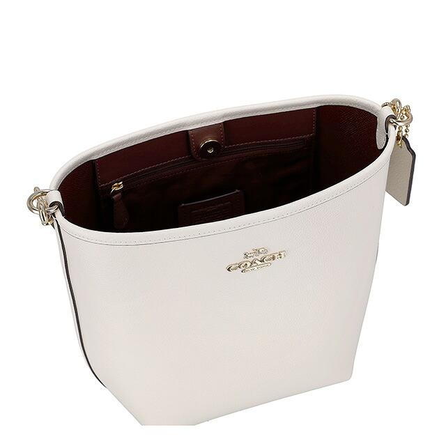 [コーチ] ホワイト bowling bag ハンドバッグ ボウリングバッグ レディース 斜めがけバッグ ショルダーバッグ COACH（コーチ） バッグ レディース ショルダーバッグ 2way 斜めがけ