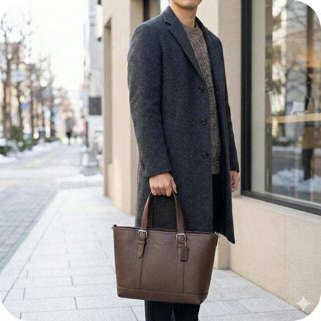 上美品 COACH コーチ メンズ トートバッグ ビジネスバッグ COACH（コーチ） メンズ トートバッグ COACH MENS ビジネス 鞄 本革