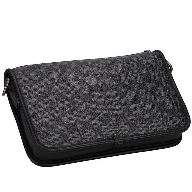 COACH ショルダーバッグ チャコールグレー メンズ CW373 QBMI5 COACH コーチ ショルダーバッグ メンズ ブランド シグネチャー