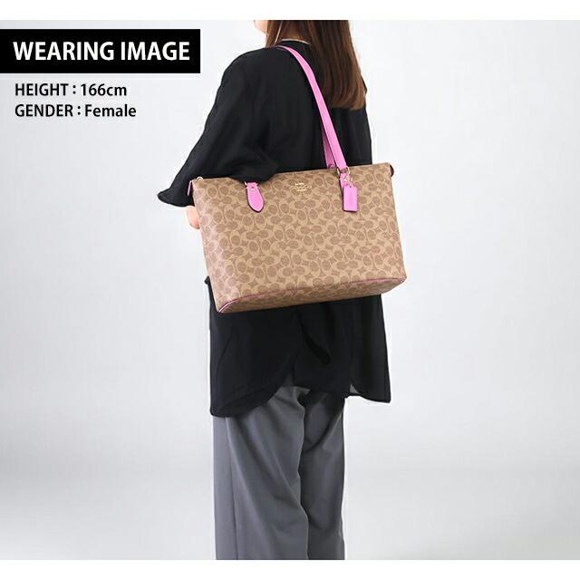 2way バッグ ec-23163 ピンク F57847 美品 レザー 中古 COACH 