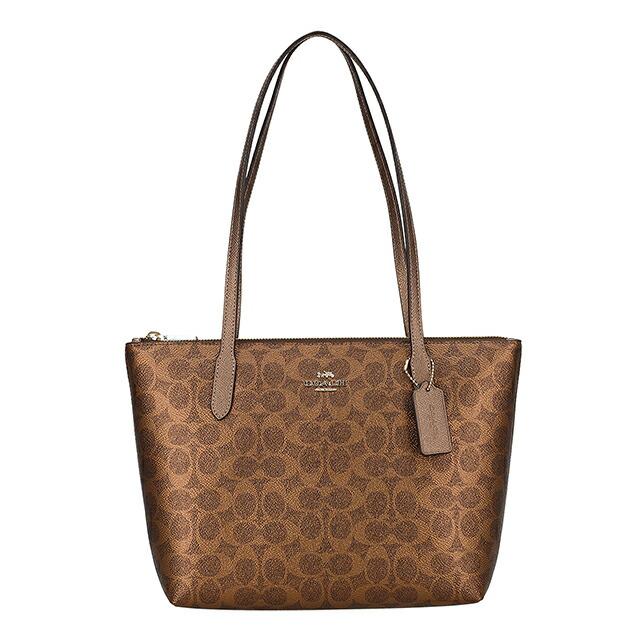 コーチ トートバッグ レディース ブランド COACH Cambodia CW396 IMYGQ ブラウンの画像