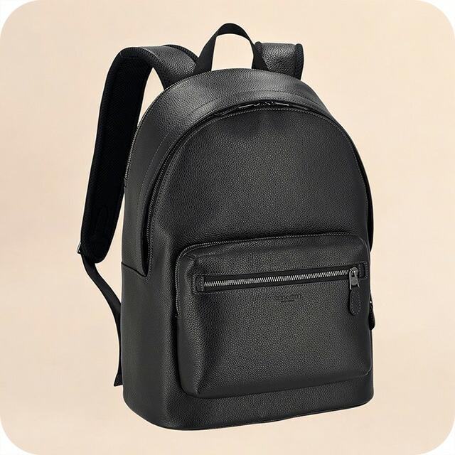 Jun様専COACH コーチ　黒 レザー リュック・バックパック Jun様専COACH コーチ 黒 レザー リュック・バックパック