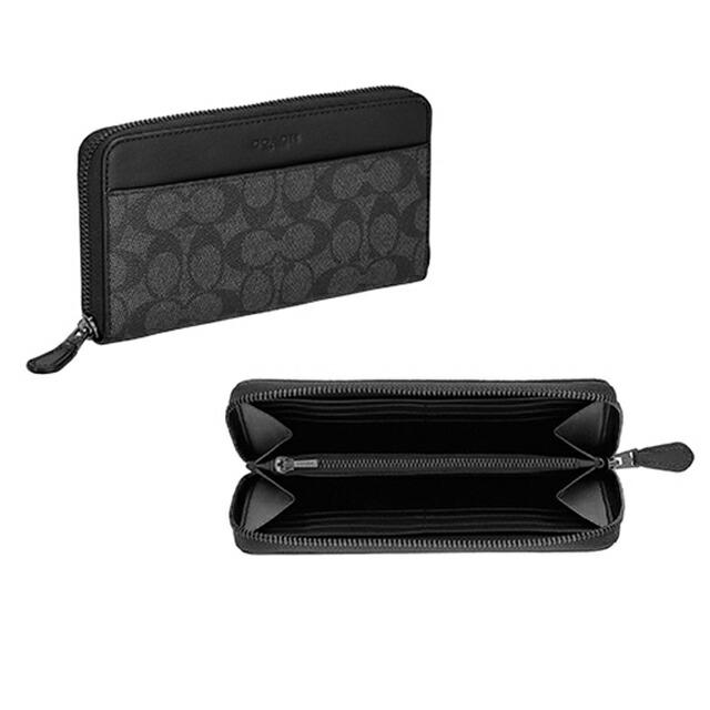COACH コーチ 長財布 メンズ ブランド CY405 QBMI5 チャコール