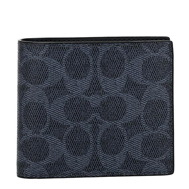 COACH コーチ 二つ折り財布 メンズ ブランド CY406 デニム