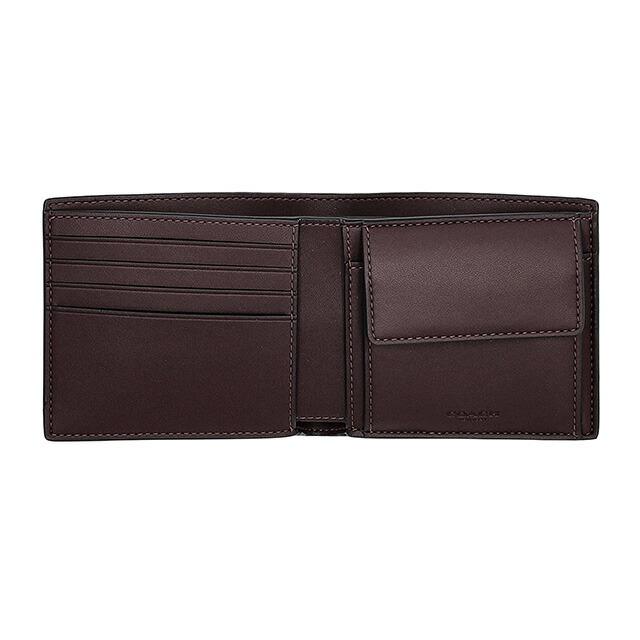コーチ 二つ折り財布 メンズ ブランド COACH CY406 YED ボルドー ウォレット 高級 おしゃれ プレゼント 実用的 COACH（コーチ） 二つ折り財布 メンズ ブランド COACH CY406 YED