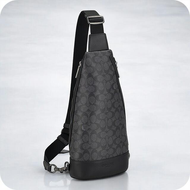 Coach ボディバッグ・ウエストポーチ グレー・ブラック COACH（コーチ） ボディバッグ ウエストポーチ メンズ CT712 QBMI5
