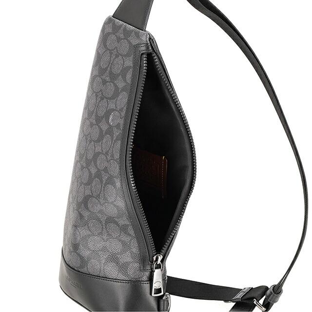 【極美品】COACH ボディバッグ　レザー　ブラック COACH（コーチ） ボディバッグ メンズ ブランド COACH Cambodia CY801
