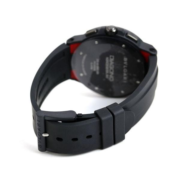 ブルガリ 時計 ディアゴノ マグネシウム 45mm クロノグラフ 自動巻き 機械式 メンズ 腕時計 ブランド DG42C9SMCVDCH レッド ブラック 父の日 プレゼント 実用的｜nanaple｜05