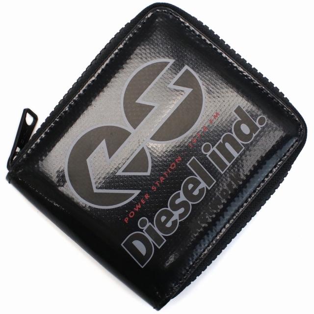 【最終セール‼️】DIESEL ブラック 二つ折り財布 DIESEL（ディーゼル） ブランド 二つ折り財布 メンズ ポリ塩化ビニル