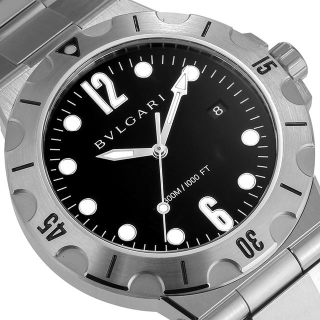 5/25はさらに+10倍 ブルガリ 時計 腕時計 ブランド メンズ ディアゴノ 自動巻き 機械式 DP41BSSSD ブラック 黒 スイス製 父の日 プレゼント 実用的｜nanaple｜02