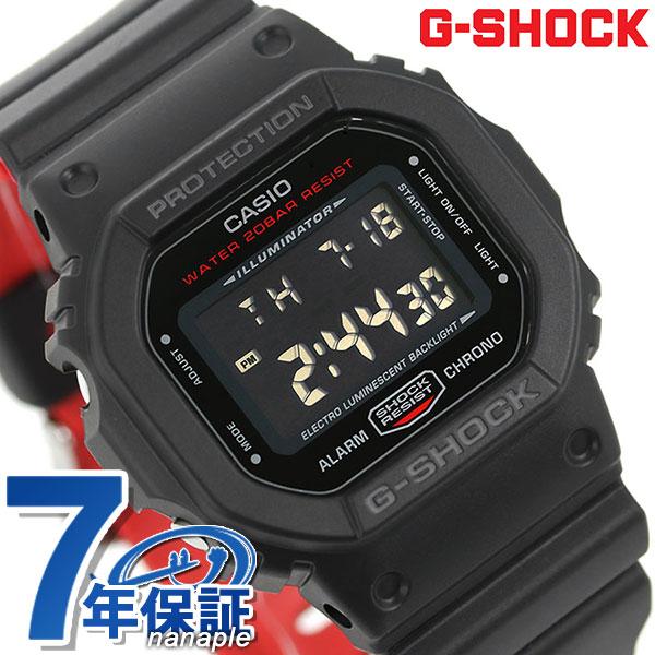 G Shock ブラック レッド アラーム メンズ 腕時計 Dw 5600hr 1dr Gショック オープニング大放出セール
