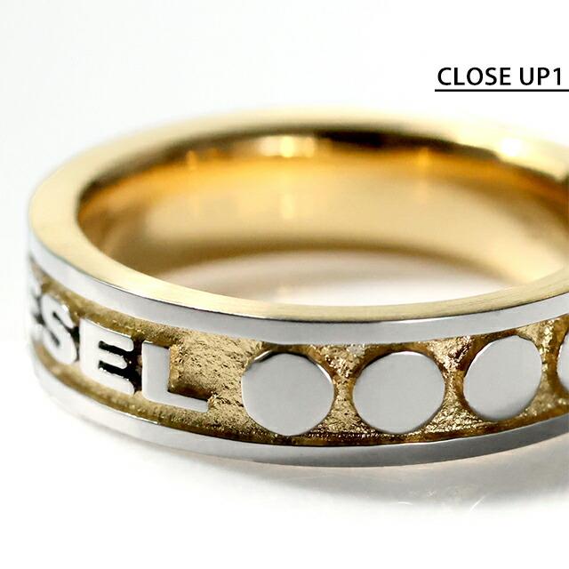 DIESEL（ディーゼル） リング メンズ ブランド ロゴ 2点セット