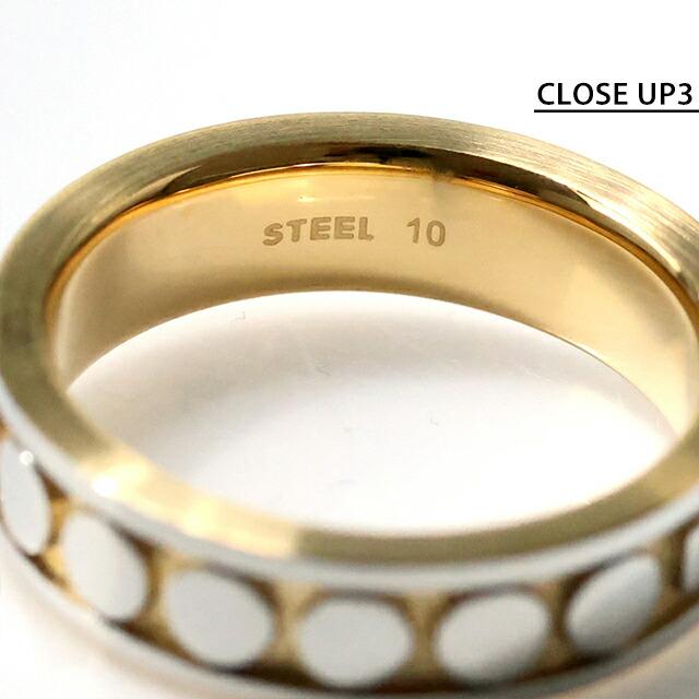 DIESEL（ディーゼル） リング メンズ ブランド ロゴ 2点セット