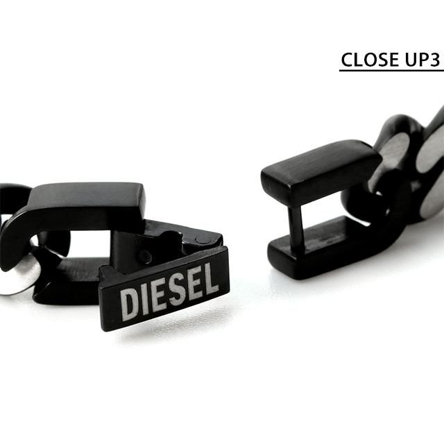 ディーゼル ブランド ブレスレット メンズ レディース DIESEL ステンレススチール DX1386040 ブラック シルバー アクセサリー おしゃれ プレゼント ギフト｜nanaple｜04