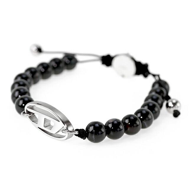 DIESEL ブレスレット ブラック メンズ 未使用品 DIESEL（ディーゼル） ブレスレット メンズ レディース ブランド セミ