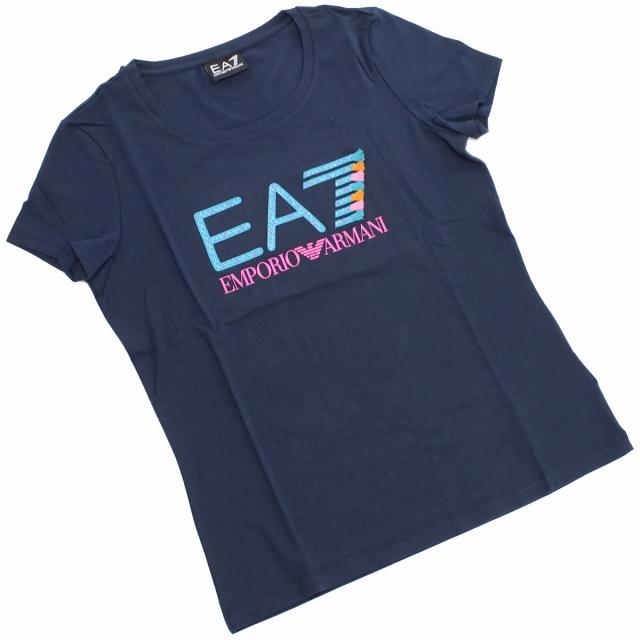 EA7 ブランド 半袖カットソー Tシャツ レディース イーエーセブン ペルー 3HTT31 NAVY BLUE ネイビー系 ファッション 選べるモデル おしゃれ プレゼント ギフト｜nanaple｜03