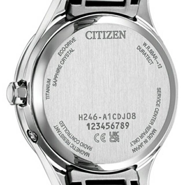 シチズン クロスシー Limited Pair Model DEAR Collection 腕時計 レディース チタン 数量限定 ダイヤ 電波ソーラー CITIZEN xC EC1160-71Lの画像