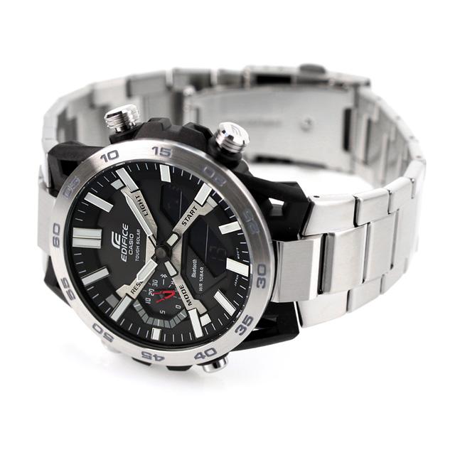 EDIFICE（CASIO） エディフィス ソーラー ECB-2000D-1A Bluetooth 海外