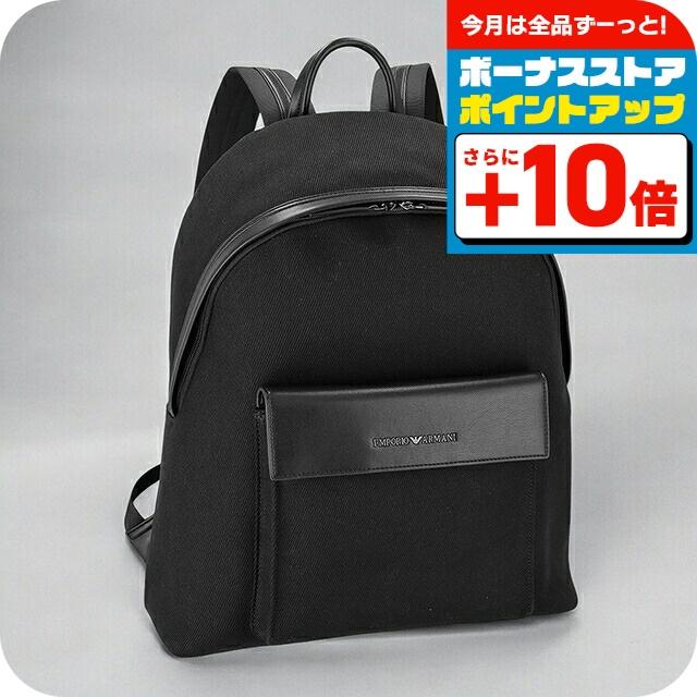 エンポリオ・アルマーニ バックパック メンズ ブランド EMPORIO ARMANI EM001190-AF13809 ブラック EMPORIO ARMANI エンポリオ・アルマーニ バックパック メンズ ブランド