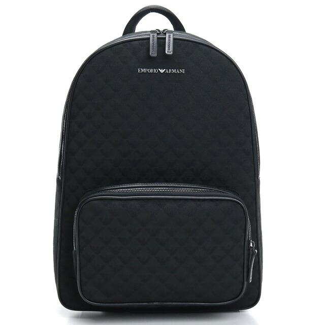 エンポリオ・アルマーニ リュック メンズ ブランド EMPORIO ARMANI ポリエステル コットン Y4O315 BLACK ブラック バッグ EMPORIO ARMANI エンポリオ・アルマーニ リュック メンズ ブランド
