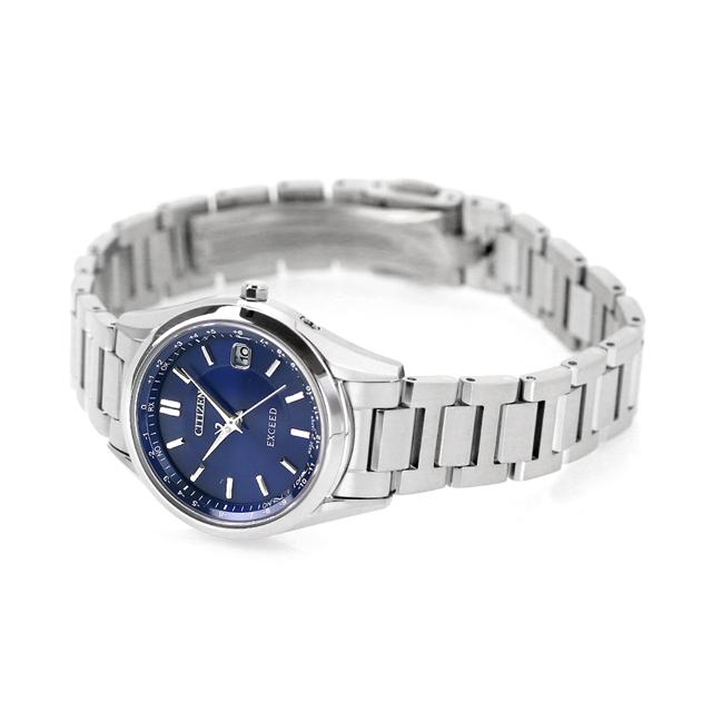 稼働品 CITIZEN エクシード エコドライブ 電波時計 チタン 腕時計 EXCEED(CITIZEN) エクシード EXCEED いい夫婦の日 限定モデル 月の道