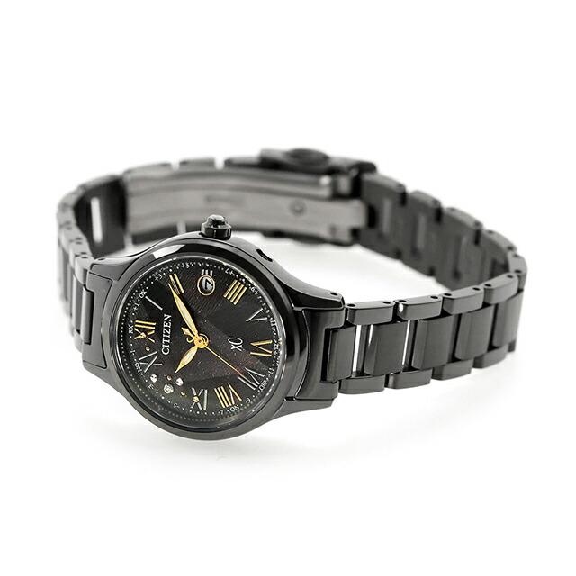 シチズン クロスシー LIGHT in BLACK Eco-Drive 50th Anniversary Edition 腕時計 レディース チタン 数量限定 ダイヤ 電波ソーラー CITIZEN xC ES9495-59Eの画像