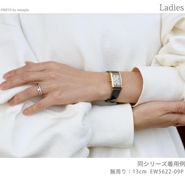 シチズン エル エコドライブ 腕時計 ブランド レディース ソーラー CITIZEN L EW5622-09P アナログ ゴールド グレーの画像