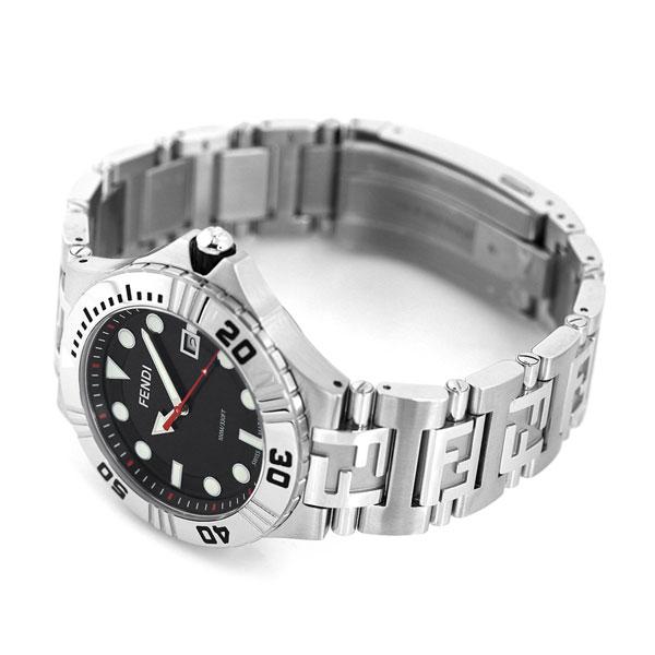 全品さらに最大+14倍 フェンディ 時計 ノーティコ 46mm スイス製 メンズ 腕時計 ブランド F108100101 ブラック