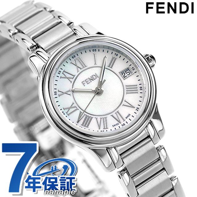 FENDI スイス製 ホワイト ストーン付き 時計（楽天市場】レディース 