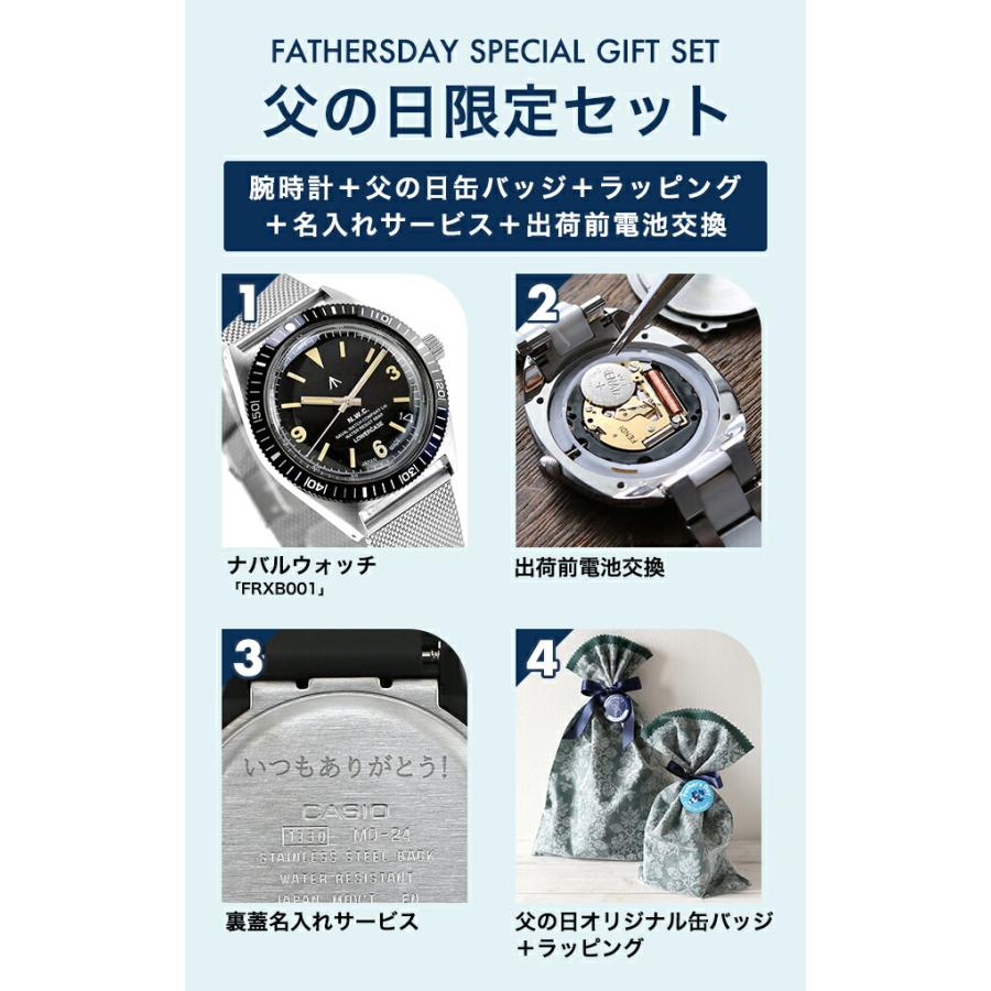 父の日 ギフトセット ナバルウォッチ NAVAL WATCH Produced by LOWERCASE クォーツ 電池式 腕時計 ブランド メンズ NAVAL WATCH FRXB001 アナログ ブラック 黒の画像