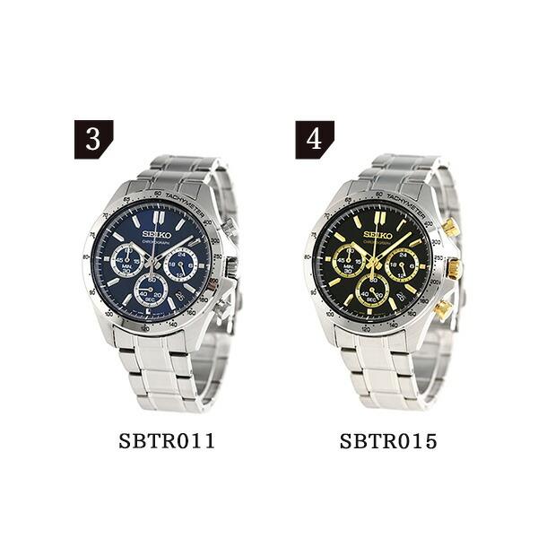 【稼働/新品電池】SEIKO クロノグラフ デイト メンズ腕時計 クォーツ SEIKO SELECTION 父の日 ギフトセット セイコーセレクション クォーツ